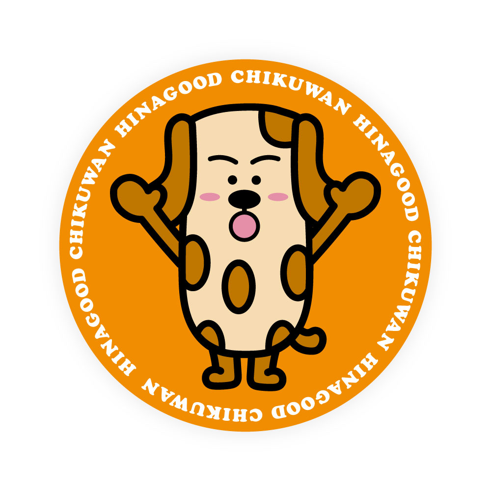 ちくワン 丸型【ステッカー】